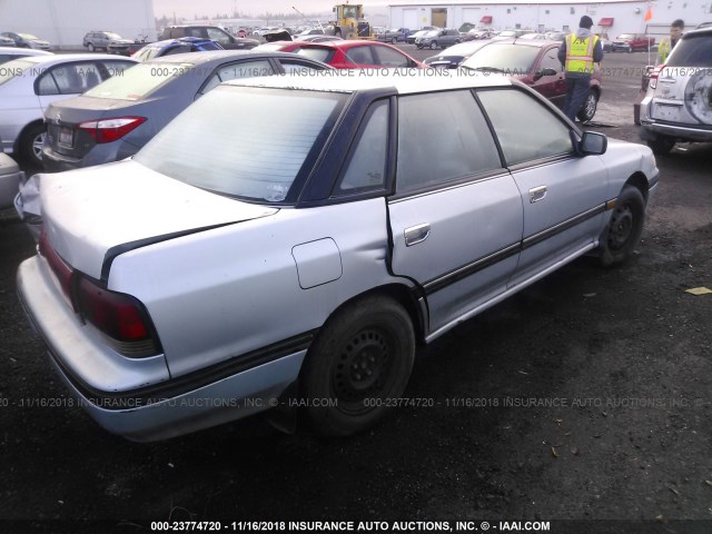 4S3BC633XP1645638 - 1993 SUBARU LEGACY L BLUE photo 4