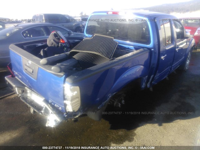 1N6AD0EV4DN714006 - 2013 NISSAN FRONTIER S/SV/SL/PRO-4X BLUE photo 4