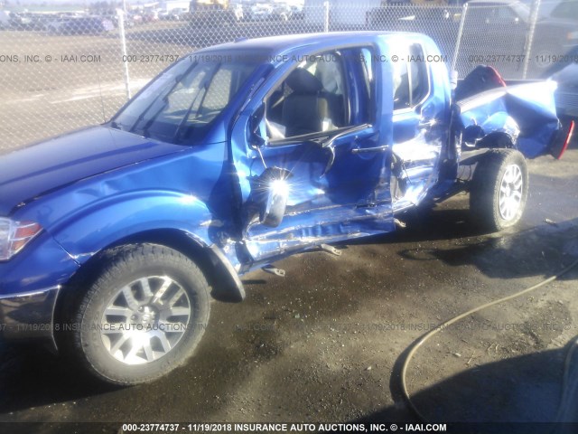 1N6AD0EV4DN714006 - 2013 NISSAN FRONTIER S/SV/SL/PRO-4X BLUE photo 6