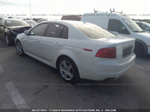 19UUA66234A066148 - 2004 ACURA TL WHITE photo 3