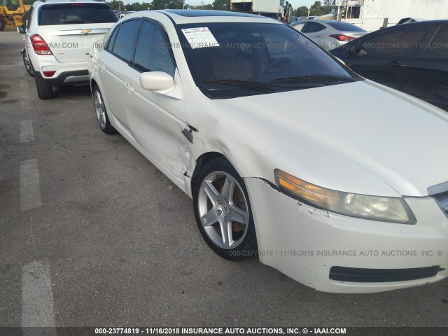 19UUA66234A066148 - 2004 ACURA TL WHITE photo 6