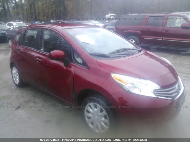 3N1CE2CPXEL374843 - 2014 NISSAN VERSA NOTE S/S PLUS/SV/SL RED photo 1