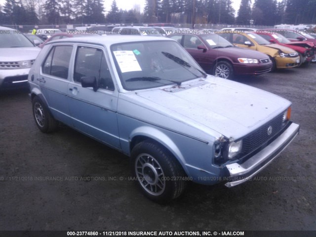 1VWFG0176DV034788 - 1983 VOLKSWAGEN RABBIT LS CUSTOM BLUE photo 1