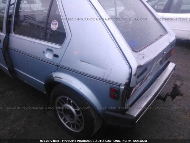 1VWFG0176DV034788 - 1983 VOLKSWAGEN RABBIT LS CUSTOM BLUE photo 6