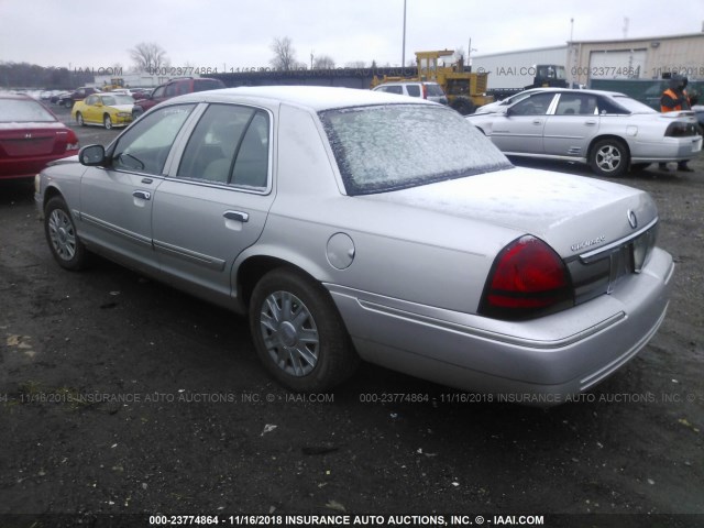 2MEFM74W26X602901 - 2006 MERCURY GRAND MARQUIS GS SILVER photo 3