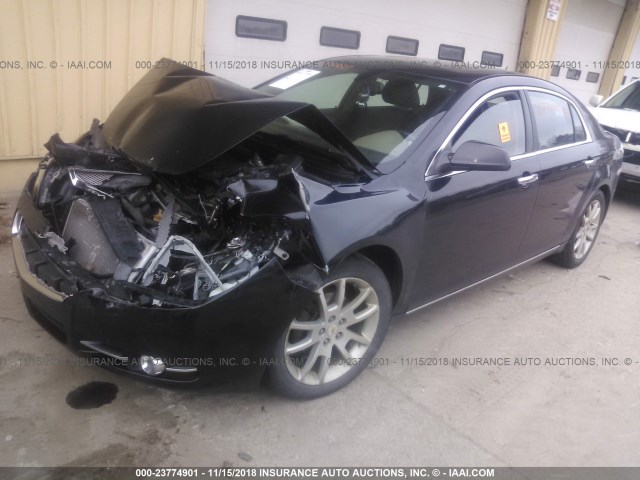 1G1ZE5E16BF263996 - 2011 CHEVROLET MALIBU LTZ შავი ფოტო 2