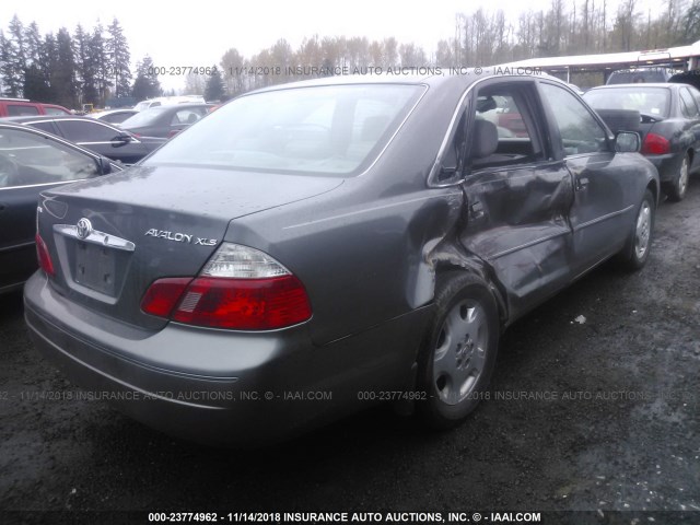 4T1BF28BX4U384954 - 2004 TOYOTA AVALON XL/XLS GRAY photo 4