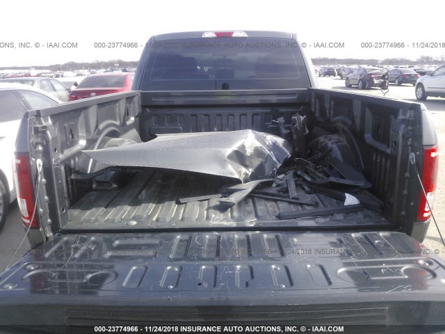 1FTEX1CP0FKD41380 - 2015 FORD F150 SUPER CAB GRAY photo 8