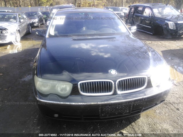 WBAGN634X3DR09391 - 2003 BMW 745 LI BLACK photo 6