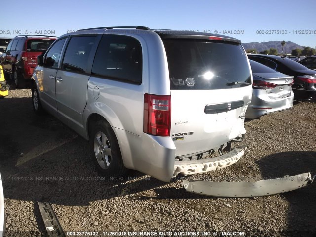 1D8HN44E19B508143 - 2009 DODGE GRAND CARAVAN SE SILVER photo 3