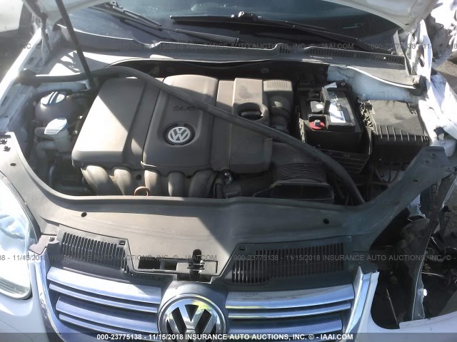 3VWAZ7AJ8AM104743 - 2010 VOLKSWAGEN JETTA LIMITED WHITE photo 10