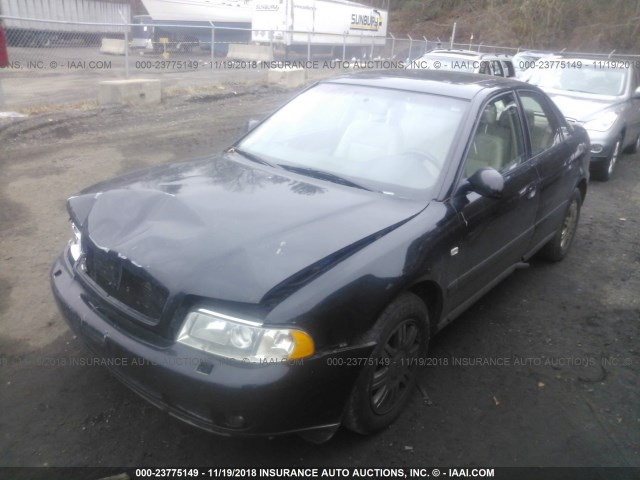 WAUDC68D11A142109 - 2001 AUDI A4 1.8T QUATTRO BLACK photo 2