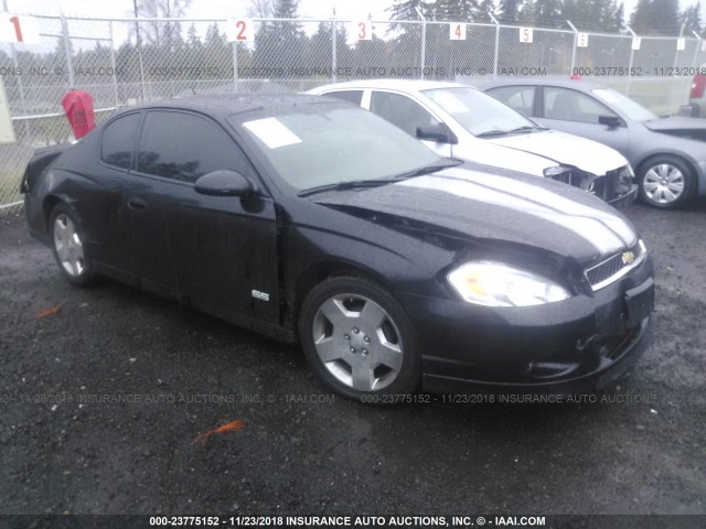 2G1WL16C579222714 - 2007 CHEVROLET MONTE CARLO SS შავი ფოტო 1
