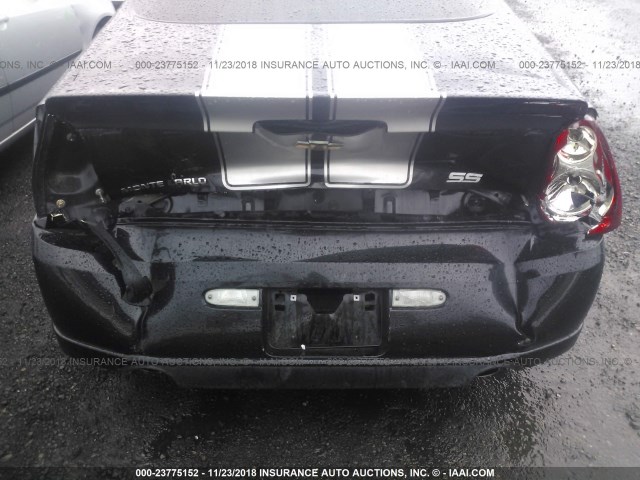 2G1WL16C579222714 - 2007 CHEVROLET MONTE CARLO SS შავი ფოტო 6