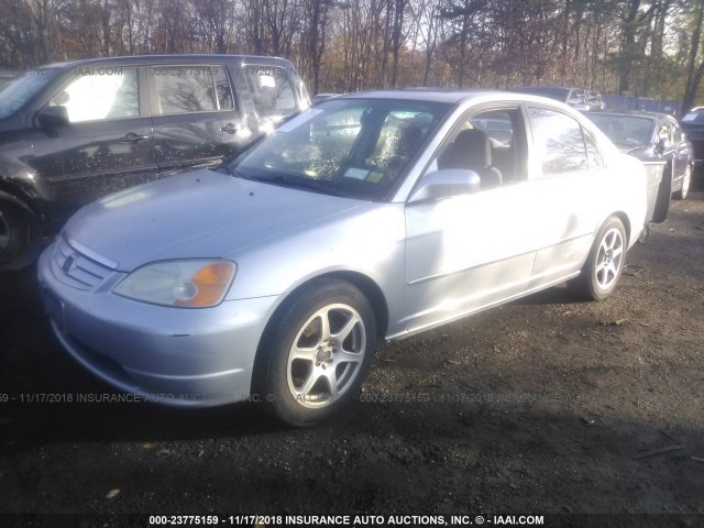 2HGES267X1H530006 - 2001 HONDA CIVIC EX GRAY photo 2