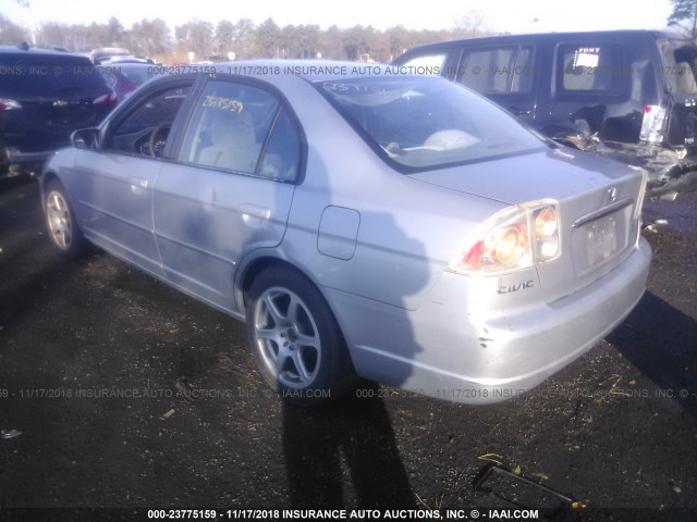 2HGES267X1H530006 - 2001 HONDA CIVIC EX GRAY photo 3