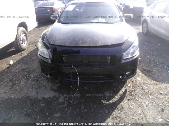 1N4AA5AP3BC857365 - 2011 NISSAN MAXIMA S/SV BLACK photo 6