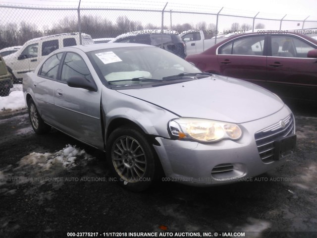 1C3EL46X54N169906 - 2004 CHRYSLER SEBRING LX SILVER photo 1