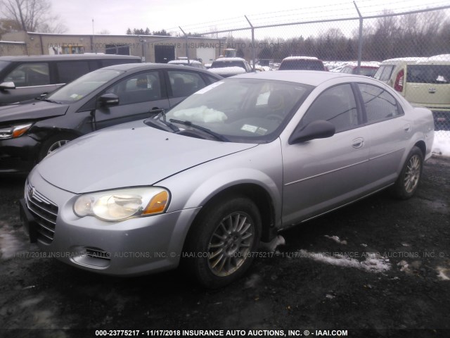 1C3EL46X54N169906 - 2004 CHRYSLER SEBRING LX SILVER photo 2