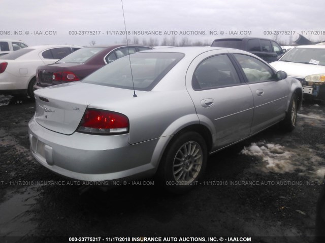 1C3EL46X54N169906 - 2004 CHRYSLER SEBRING LX SILVER photo 4