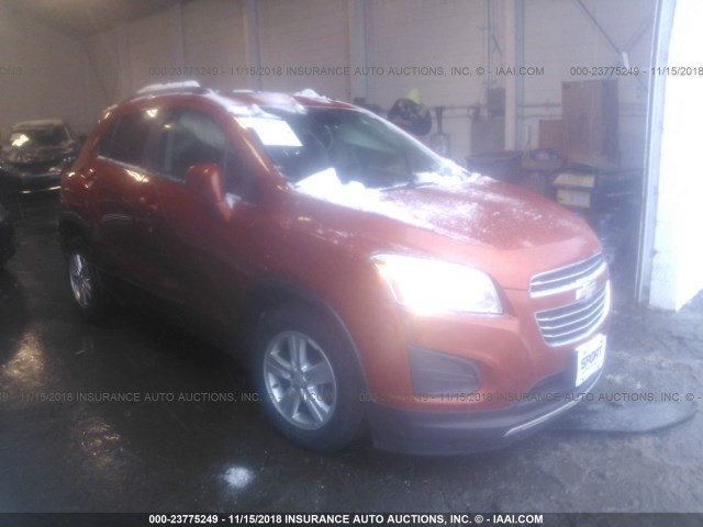 KL7CJLSB3FB116989 - 2015 CHEVROLET TRAX 1LT ORANGE photo 1