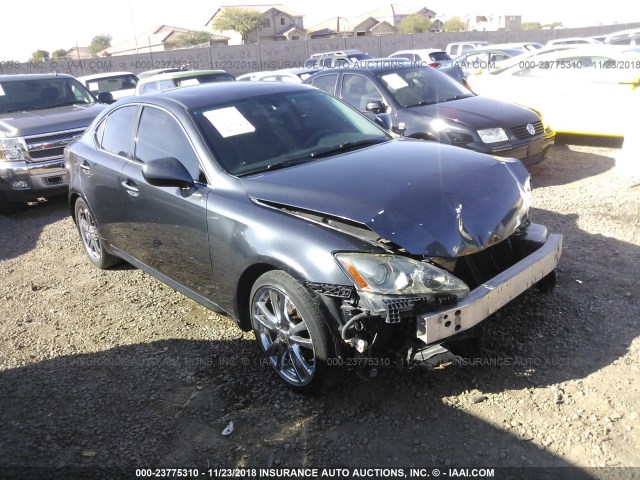 JTHBK262672040264 - 2007 LEXUS IS 250 GRAY photo 1