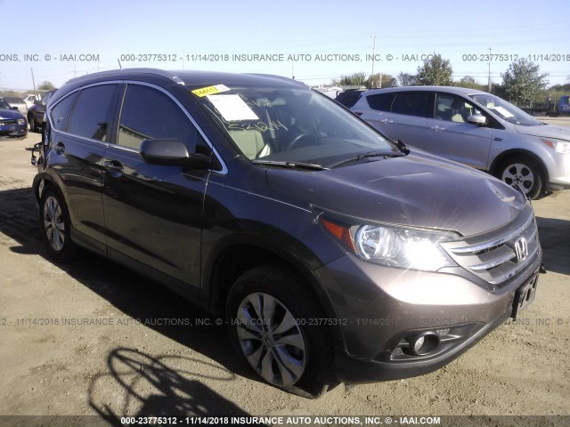 2HKRM3H78EH531214 - 2014 HONDA CR-V EXL GRAY photo 1