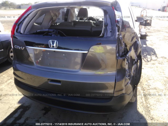 2HKRM3H78EH531214 - 2014 HONDA CR-V EXL GRAY photo 6