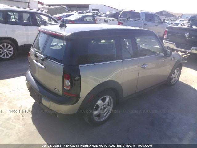 WMWML33509TX35233 - 2009 MINI COOPER CLUBMAN GOLD photo 4