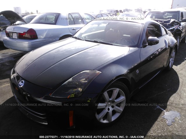 JN1AZ34D64T163266 - 2004 NISSAN 350Z COUPE BLACK photo 2