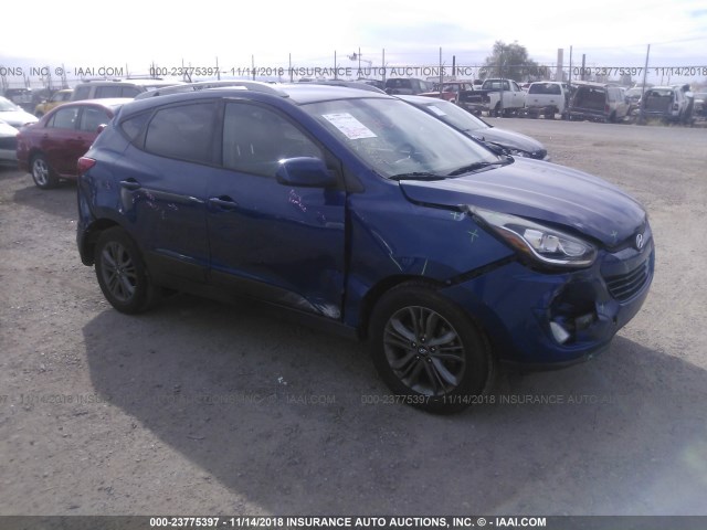 KM8JU3AG0FU973057 - 2015 HYUNDAI TUCSON LIMITED/SE BLUE photo 1