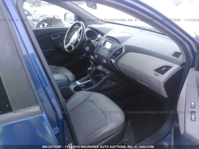 KM8JU3AG0FU973057 - 2015 HYUNDAI TUCSON LIMITED/SE BLUE photo 5