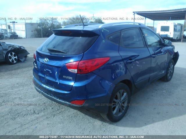 KM8JU3AG0FU973057 - 2015 HYUNDAI TUCSON LIMITED/SE BLUE photo 6