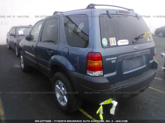 1FMYU03155KA48905 - 2005 FORD ESCAPE XLT BLUE photo 3