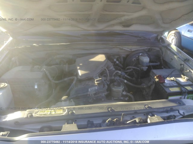 5TETX22N86Z151254 - 2006 TOYOTA TACOMA ACCESS CAB ვერცხლისფერი ფოტო 10