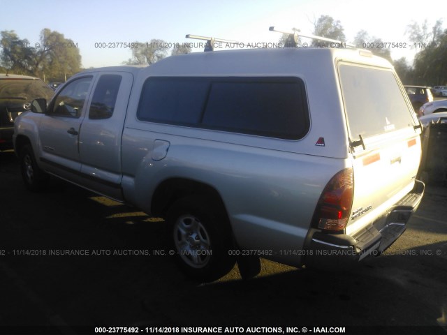 5TETX22N86Z151254 - 2006 TOYOTA TACOMA ACCESS CAB ვერცხლისფერი ფოტო 3