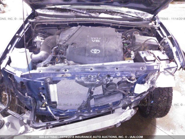 5TELU42NX5Z114323 - 2005 TOYOTA TACOMA DOUBLE CAB 蓝色 照片 10