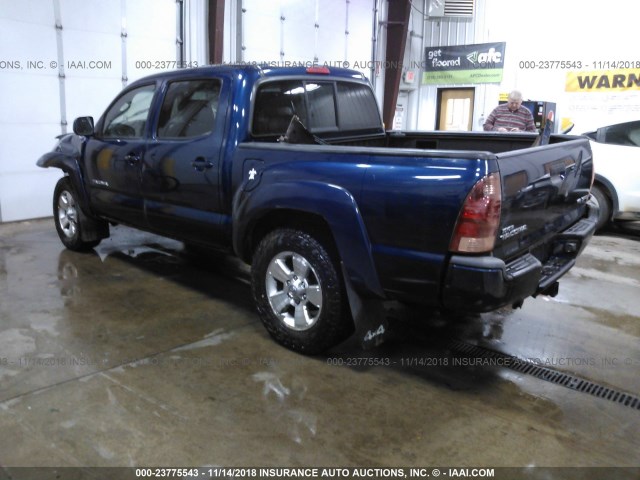 5TELU42NX5Z114323 - 2005 TOYOTA TACOMA DOUBLE CAB 蓝色 照片 3