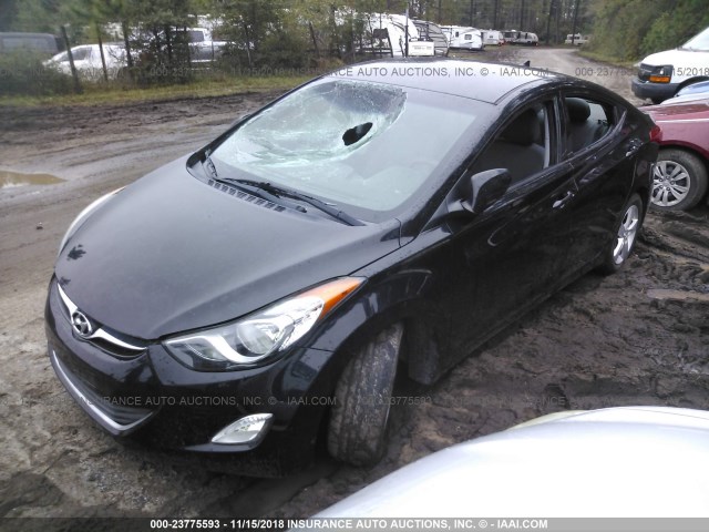 5NPDH4AE3DH410649 - 2013 HYUNDAI ELANTRA GLS/LIMITED BLACK photo 2