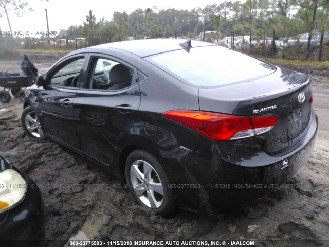 5NPDH4AE3DH410649 - 2013 HYUNDAI ELANTRA GLS/LIMITED BLACK photo 3