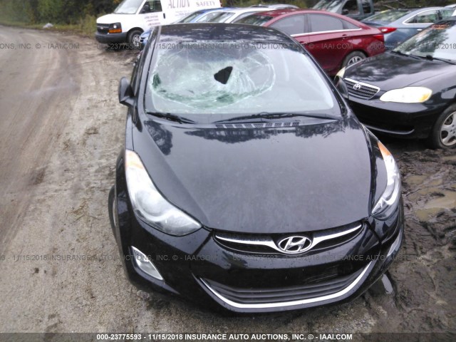 5NPDH4AE3DH410649 - 2013 HYUNDAI ELANTRA GLS/LIMITED BLACK photo 6