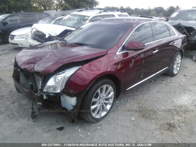 2G61M5S32G9144391 - 2016 CADILLAC XTS LUXURY COLLECTION BURGUNDY photo 2