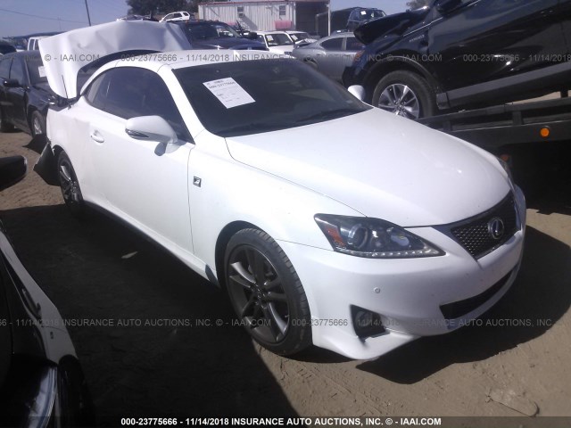 JTHFF2C23D2527198 - 2013 LEXUS IS 250 WHITE photo 1