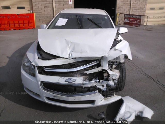 1G1ZC5E00CF287497 - 2012 CHEVROLET MALIBU 1LT WHITE photo 6
