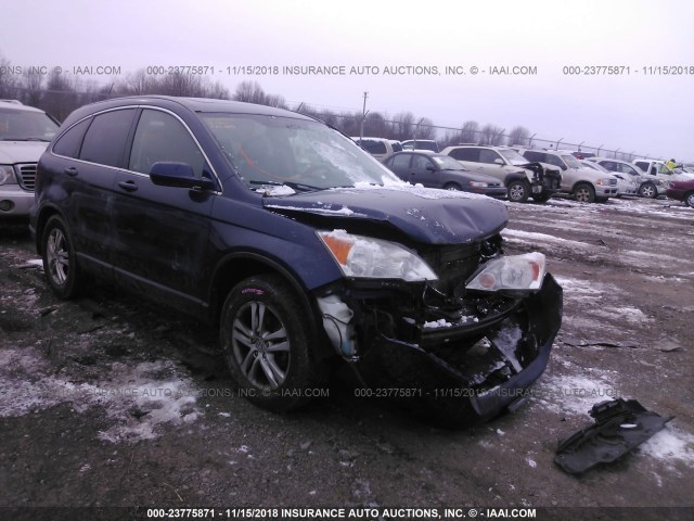 JHLRE4H78BC021927 - 2011 HONDA CR-V EXL BLUE photo 1