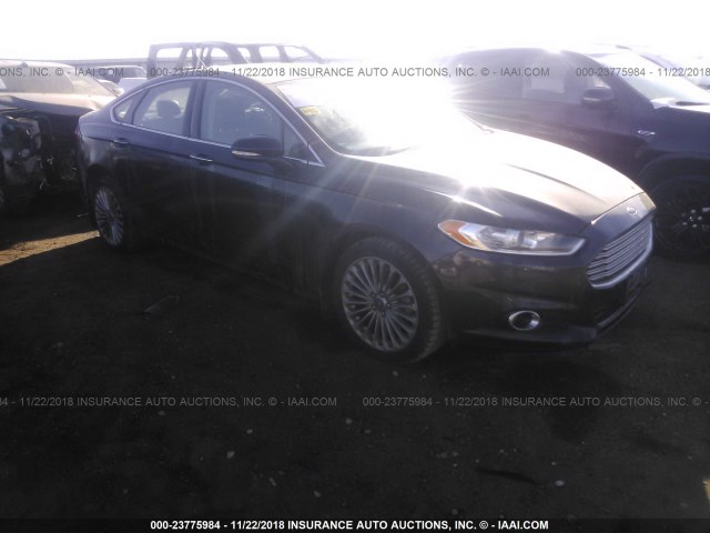 3FA6P0D99DR254140 - 2013 FORD FUSION TITANIUM BLACK photo 1