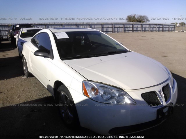 1G2ZH158364212319 - 2006 PONTIAC G6 GT WHITE photo 1