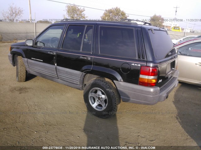 1J4GZ58Y9VC511864 - 1997 JEEP GRAND CHEROKEE LAREDO/TSI BLACK photo 3