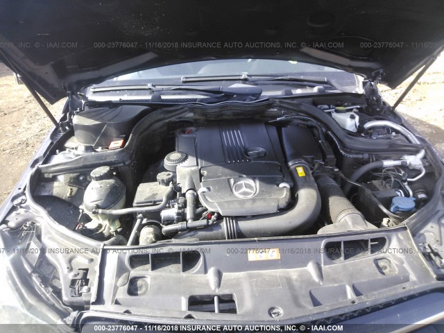 WDDGJ4HB6DG056004 - 2013 MERCEDES-BENZ C 250 GRAY photo 10