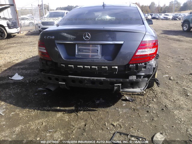 WDDGJ4HB6DG056004 - 2013 MERCEDES-BENZ C 250 GRAY photo 6